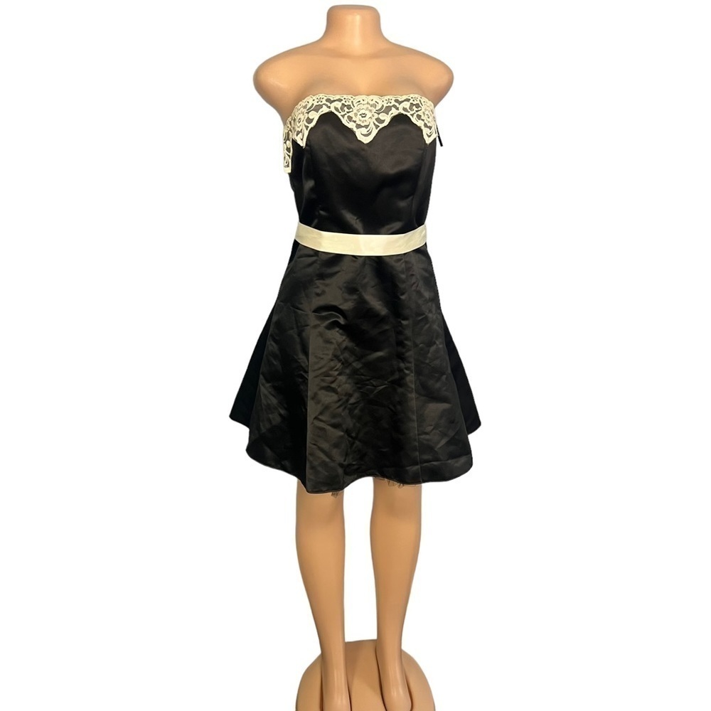 Jessica McClintock for Gun Sax Vintage Black Sleeveless Dress
